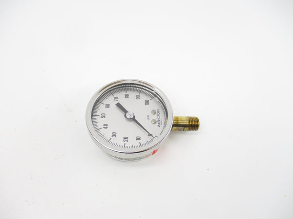 ASHCROFT 251009AW02L100# 100PSI 2-1/2" NSMP