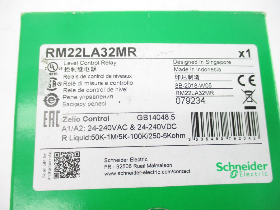SCHNEIDER ELECTRIC RM22LA32MR 24-240VAC NSMP