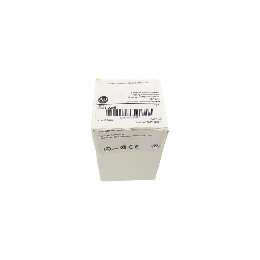 ALLEN BRADLEY 800T-J20B SER. T (WH) NSFS