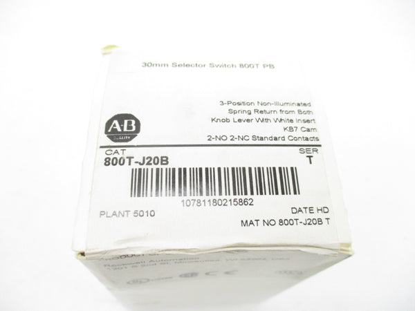 ALLEN BRADLEY 800T-J20B SER. T (WH) NSFS