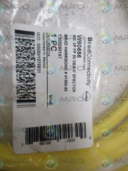 DANIEL WOODHEAD W80656 CORDSET  NSMP