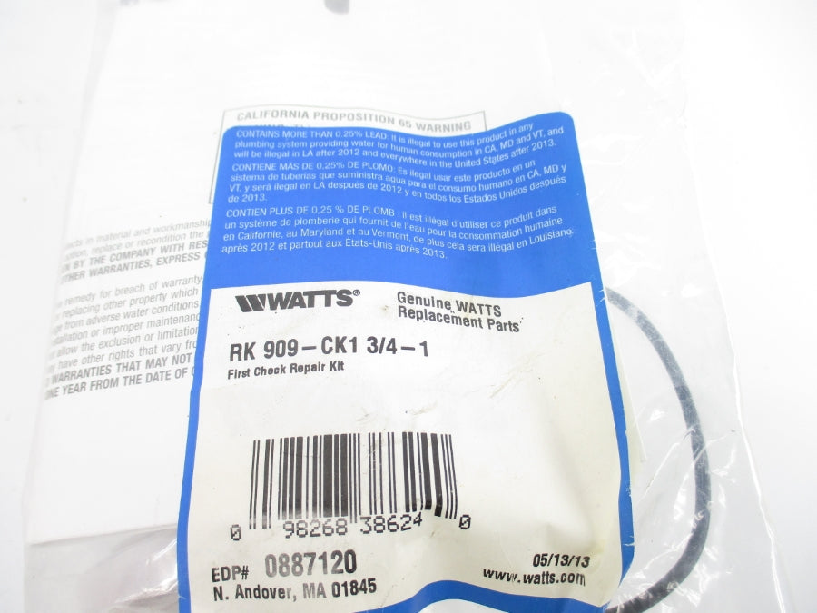 WATTS 0887120 RK909-CK1 3/4-1" NSMP