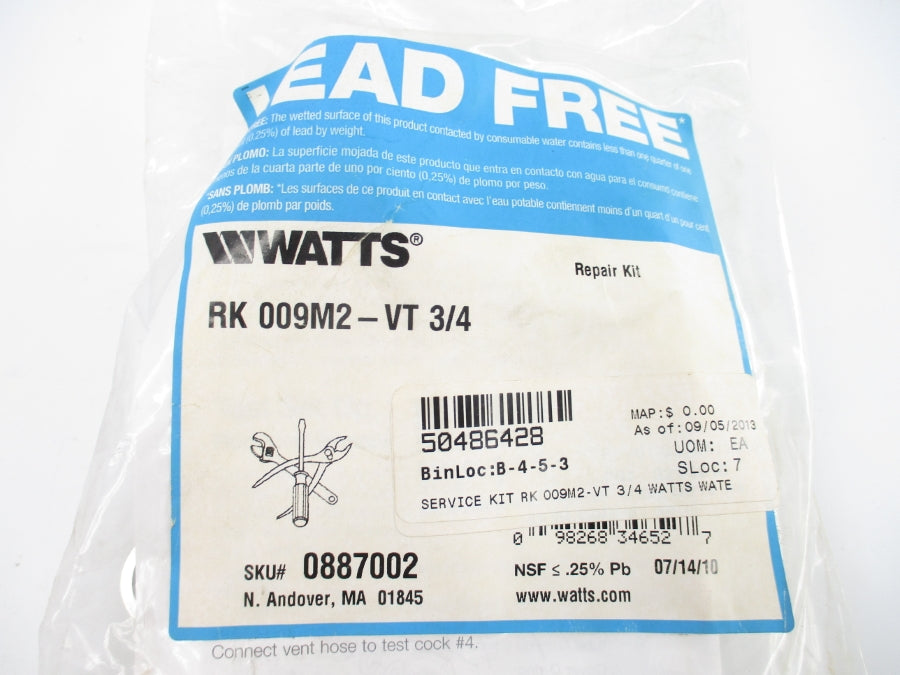 WATTS 0887002 RK009M2-VT 3/4" NSMP