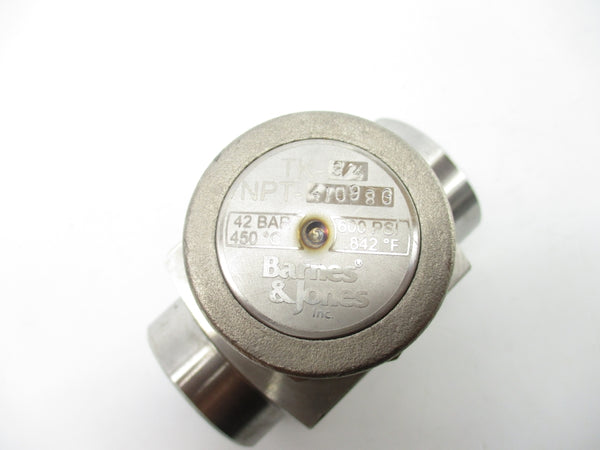 BARNES & JONES TK-3/4 NPT-41098G 600PSI NSNP