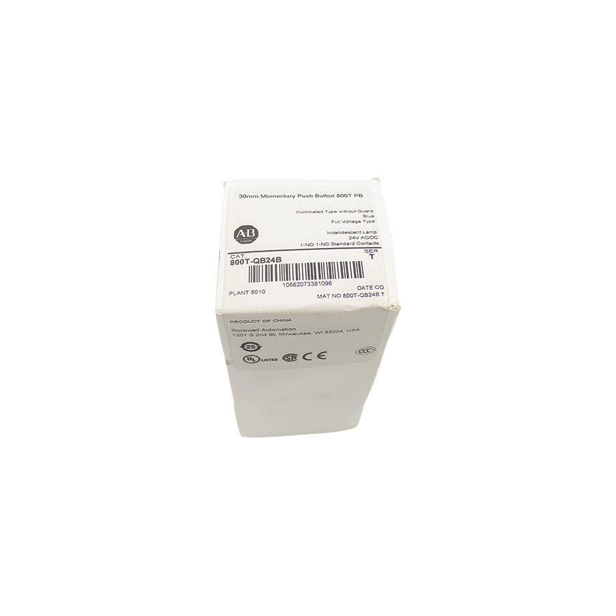 ALLEN BRADLEY 800T-QB24B SER. T 24VAC/DC (WH) NSFS