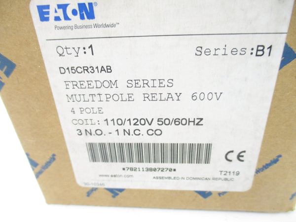 EATON D15CR31AB SER. B1 110/120V NSFS