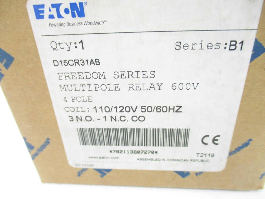 EATON D15CR31AB SER. B1 110/120V NSFS