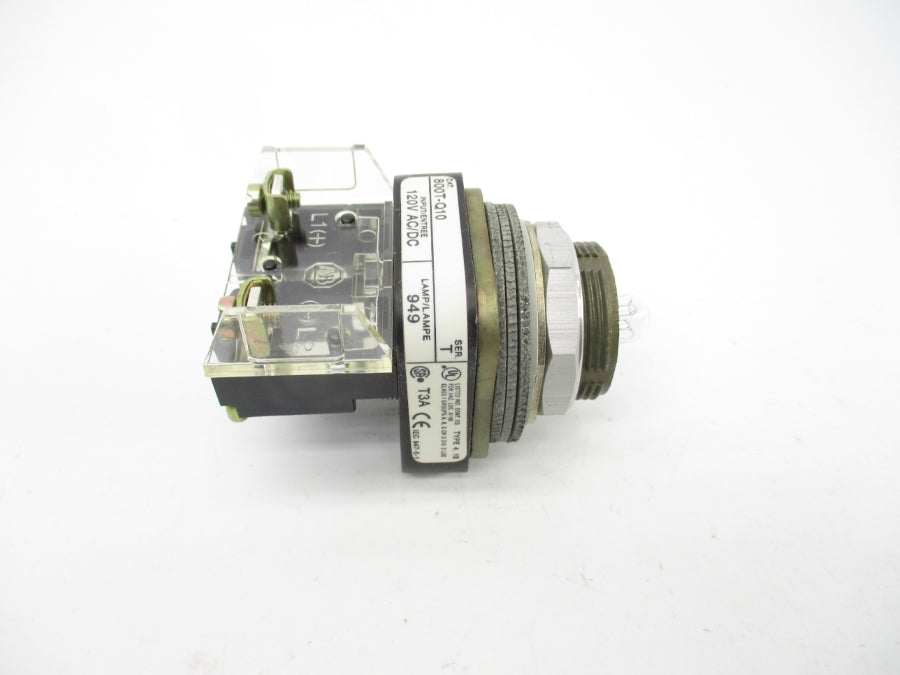 ALLEN BRADLEY 800T-Q10 SER. T 120VAC/DC (GY/BL) NSMP