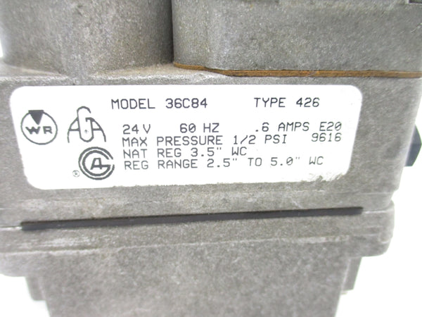 WHITE-RODGERS 36C84 24V .6A 2.5-5.0INWC  UNMP