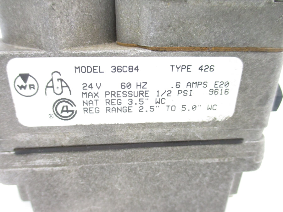 WHITE-RODGERS 36C84 24V .6A 2.5-5.0INWC  UNMP