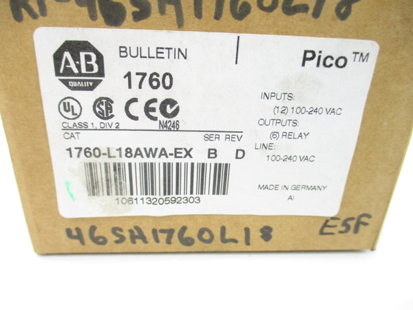 INDUSTRIAL SPARE PART 1760-L18AWA-EX SER. B 100-240VAC NSMP