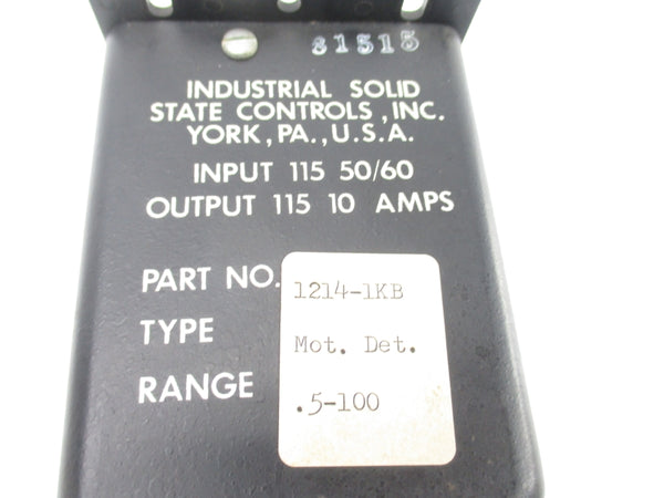 INDUSTRIAL SOLID STATE CONTROLS 1214-1KB 115V .5-100 UNMP