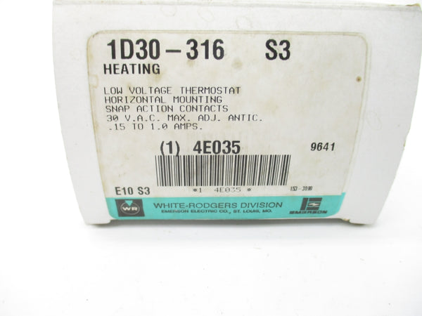 WHITE-RODGERS 1D30-316 4E035 30VAC .15-1.0A NSMP