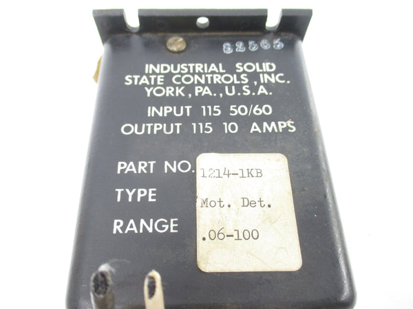INDUSTRIAL SOLID STATE CONTROLS 1214-1KB 115V .06-100 UNMP