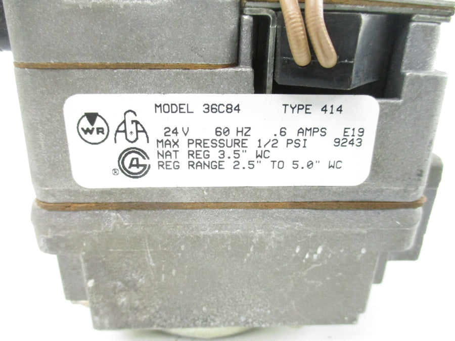 WHITE RODGERS 36C84-414 24V .6A 2.5-5.0"WC UNMP