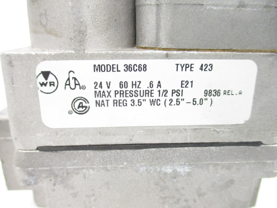 WHITE RODGERS 36C68-423 24V .6A 2.5-5.0"WC NSNP