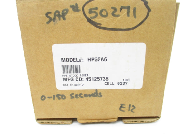EAGLE SIGNAL CONTROLS HP52A6 120/240VAC 5/10A 0-150S NSMP