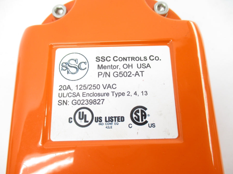 SSC CONTROLS G502-AT 125/250VAC 20A NSNP