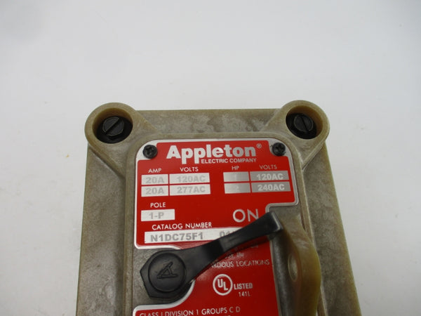 APPLETON N1DC75F1 120/277VAC 20A NSNP