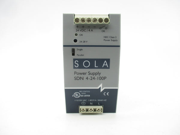 SOLA SDN4-24-100P 115/230VAC 1.8/0.9A NSMP