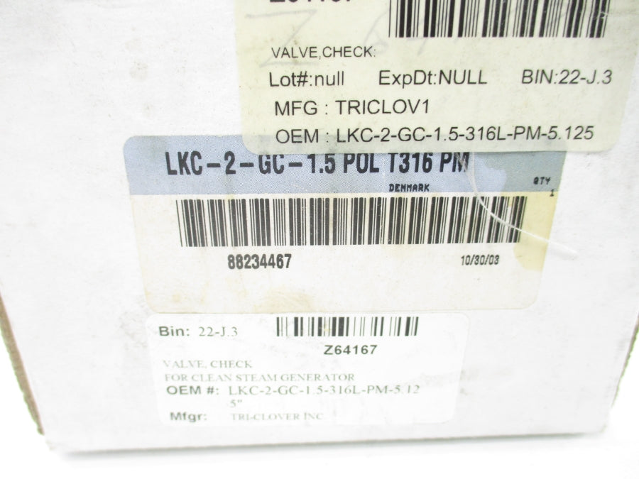 ALFA LAVAL LKC-2-GC-1.5-POLT316PM 88234467 NSMP