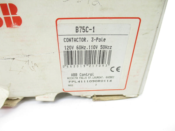 ABB B75C-1 110/120V NSMP