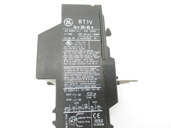 GENERAL ELECTRIC RT1V 600VAC 25-32A UNMP