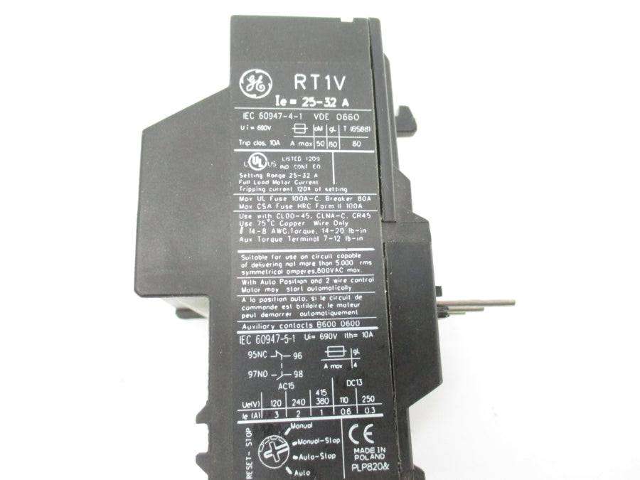 GENERAL ELECTRIC RT1V 600VAC 25-32A UNMP