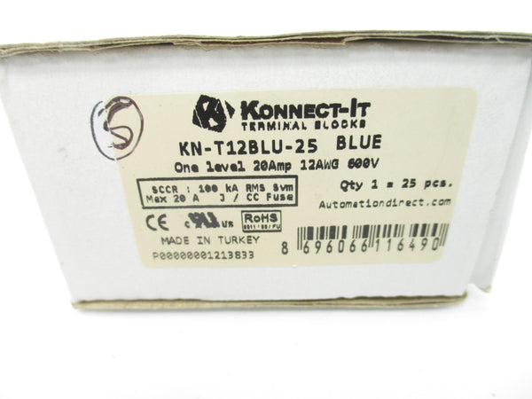 KONNECT-IT KN-T12BLU-25 600V 20A (PKG OF 25) NSFS