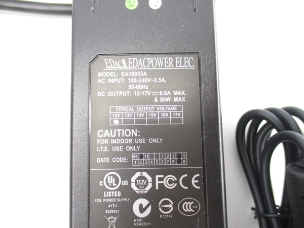 EDACPOWER ELECTRIC EA10953A 100-240VAC 2.5A NSNP