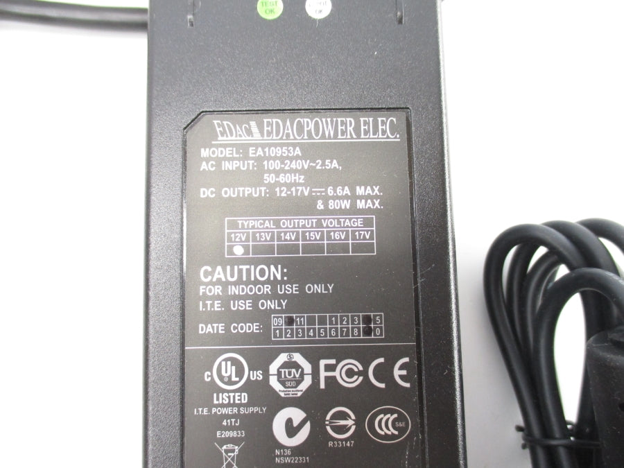 EDACPOWER ELECTRIC EA10953A 100-240VAC 2.5A NSNP
