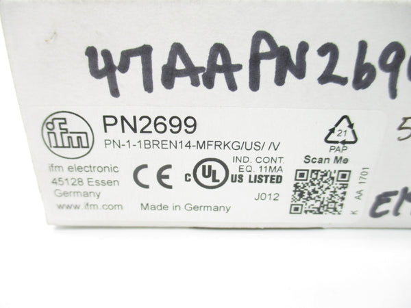IFM EFECTOR PN2699 PN-1-1BREN14-MFRKG/US//V NSMP