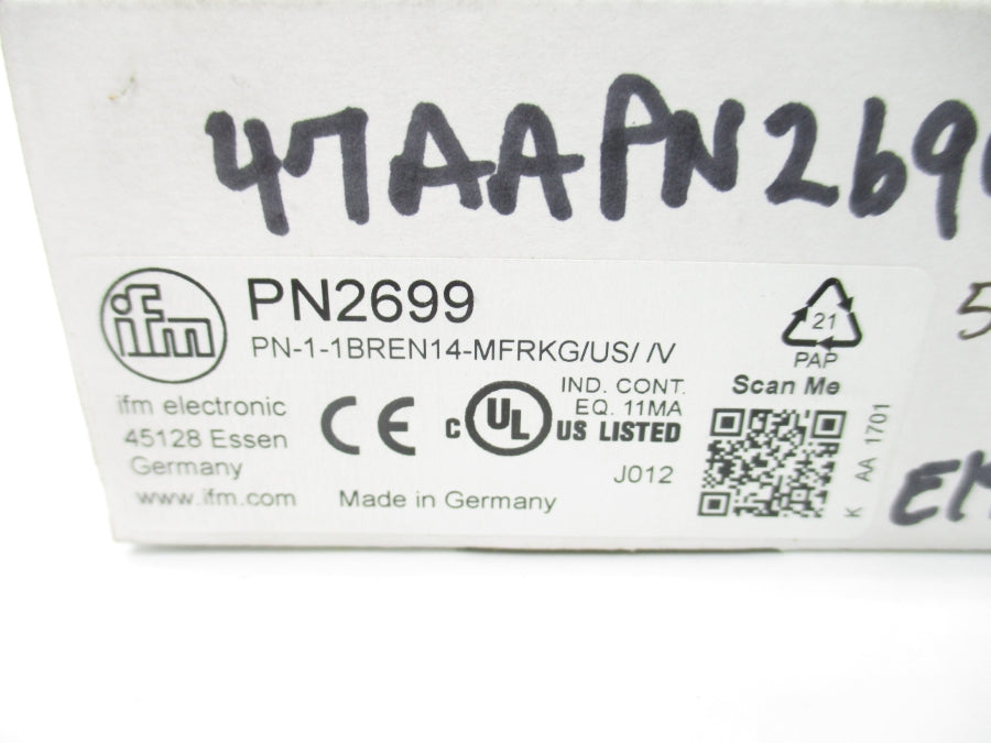 IFM EFECTOR PN2699 PN-1-1BREN14-MFRKG/US//V NSMP