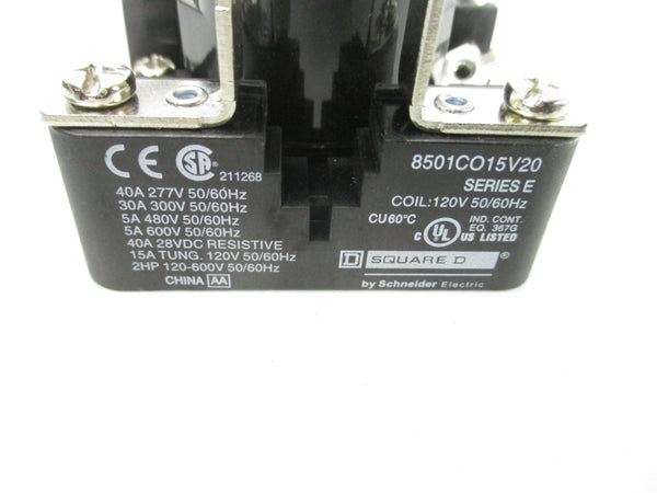 SQUARE D 8501CO15V20 SER. E 120V NSNP