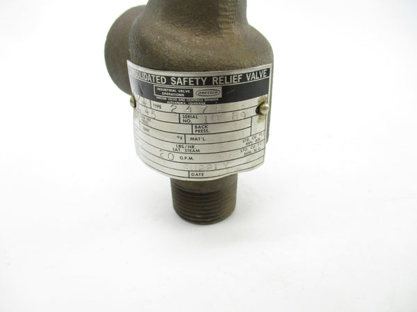DRESSER 2478 45PSI 3/4" UNMP
