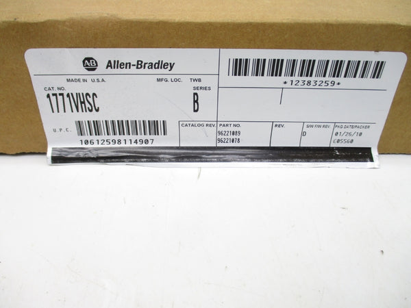 INDUSTRIAL SPARE PART 1771-VHSC SER. B F/W D 12-24VDC UNMP