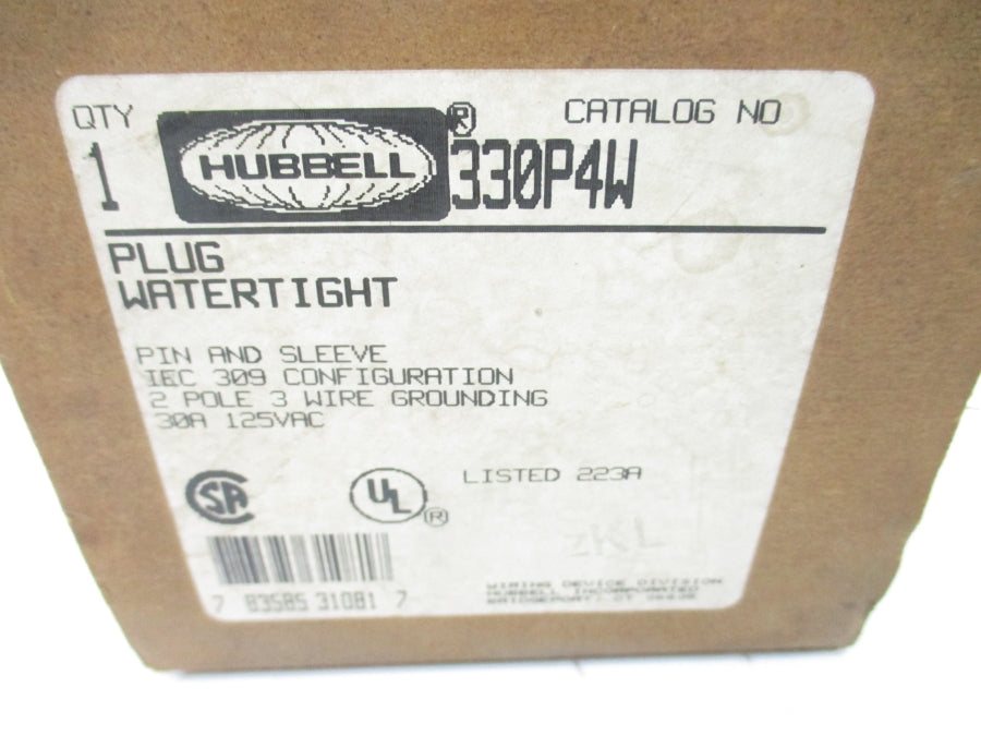 HUBBELL 330P4W 125VAC 30A NSMP