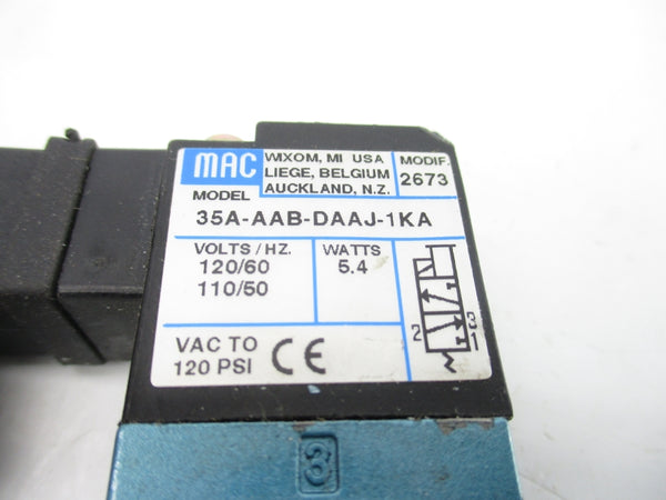 MAC 35A-AAB-DAAJ-1KA 110/120V 120PSI UNMP