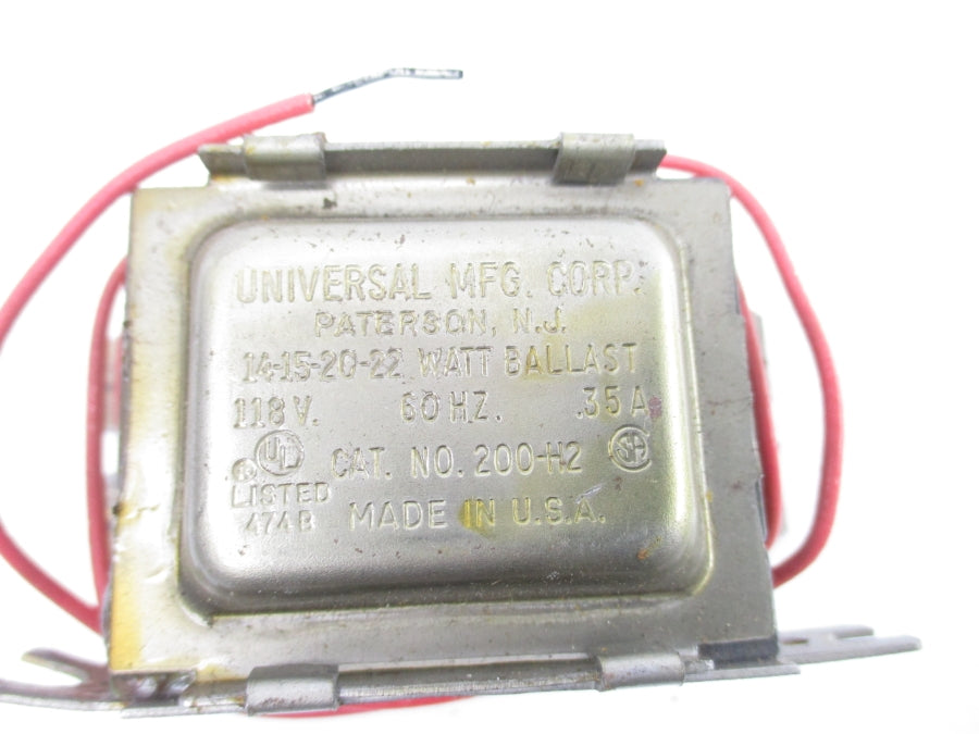 UNIVERSAL 200-H2 118V .35A UNMP