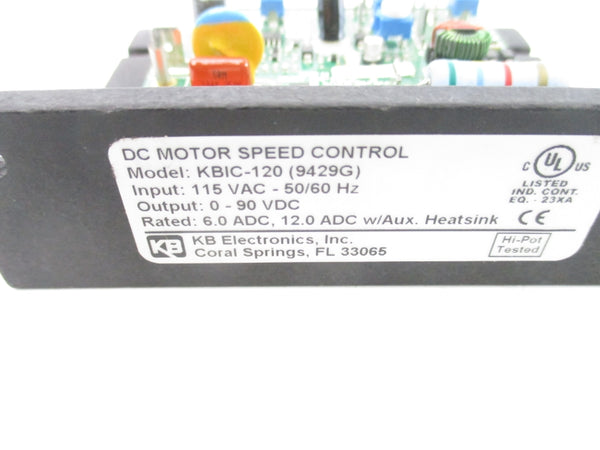 KB ELECTRONICS KBIC-120 (9429G) 115VAC UNMP