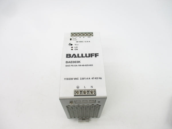 BALLUFF BAEPS-XA-1W-48-025-002 115/230VAC 2.8/1.4A NSNP