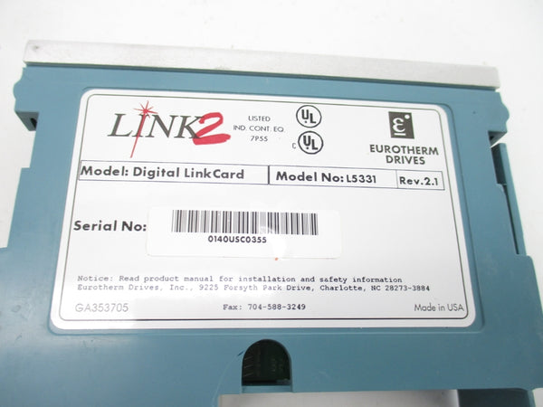 EUROTHERM DRIVES L5331 REV. 2.1 UNMP