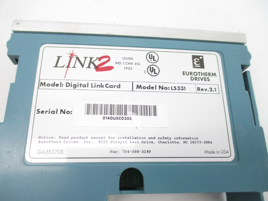EUROTHERM DRIVES L5331 REV. 2.1 UNMP