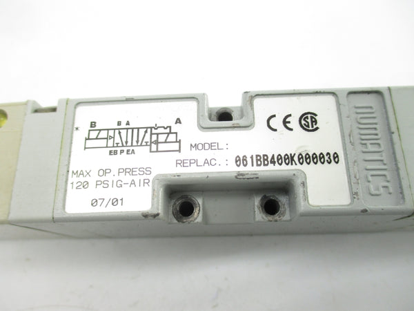 NUMATICS 061BB400K000030 110-120V 120PSI UNMP
