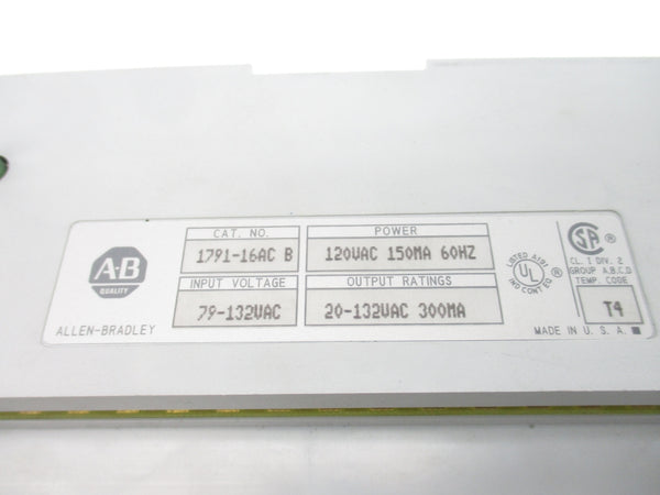 INDUSTRIAL SPARE PART 1791-16AC SER. B 79-132VAC (AS PICTURED) UNMP