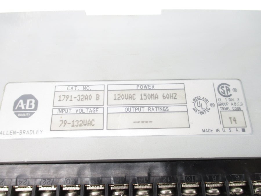 ALLEN BRADLEY 1791-32A0 SER. B 79-132VAC UNMP