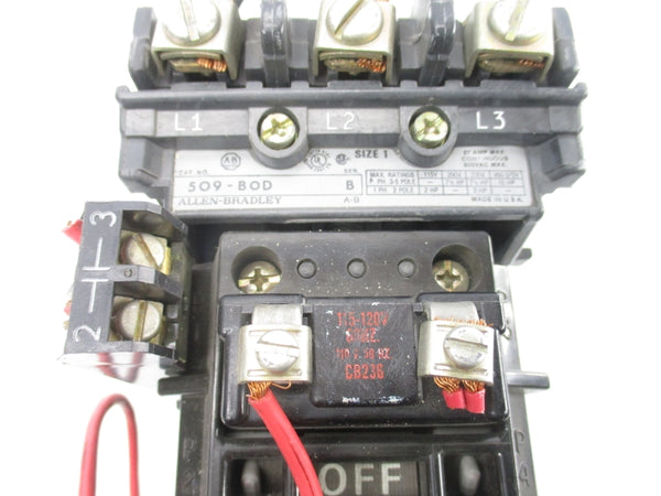 INDUSTRIAL SPARE PART 509-BOD SER. B 110/120V 27A (AS PICTURED7) UNMP