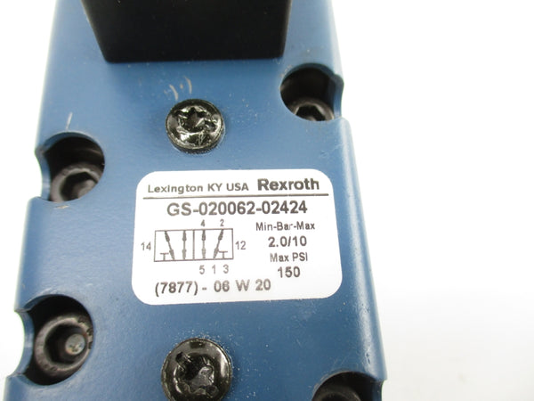 REXROTH GS-020062-02424 120VAC 150PSI UNMP