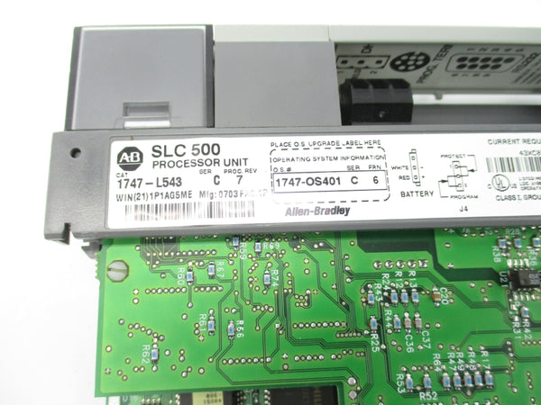 INDUSTRIAL SPARE PART 1747-L543 SER. C F/W 6 24VDC REV. 7 (NO KEY) UNMP