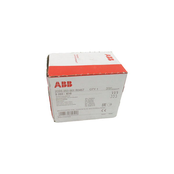ABB S203-K16 2CDS253001R0467 16A NSFS